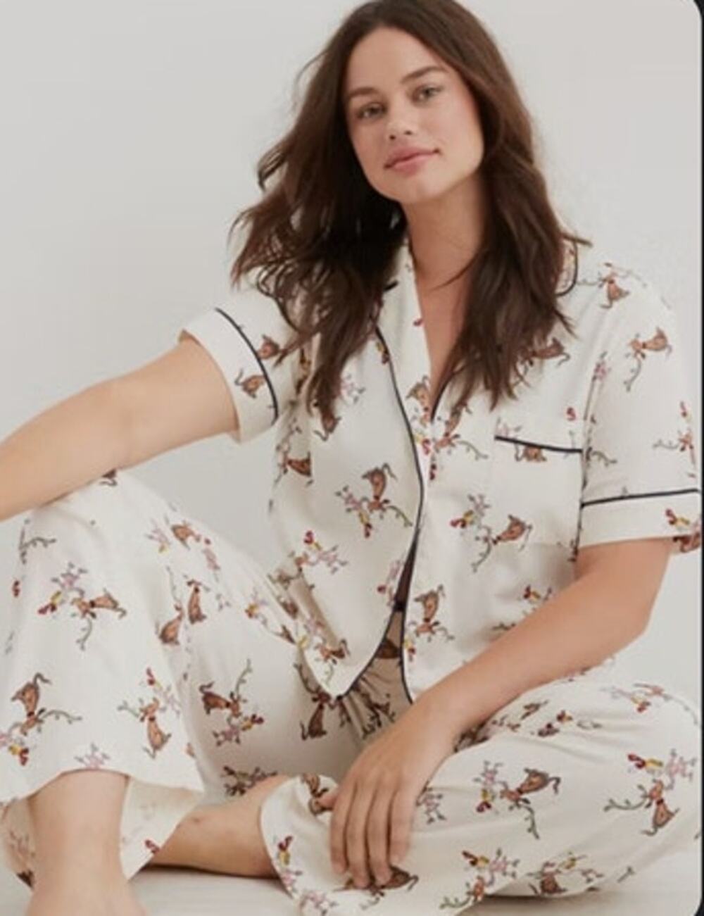 Aerie Cindy Lou Off-Duty Flannel Pajama Set Size XL/XXL
